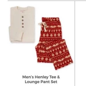 Mens Medium holiday Burt’s Bees pj set
